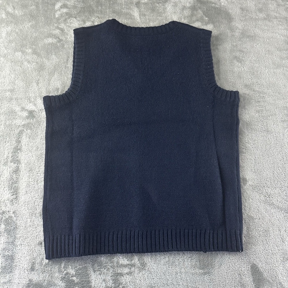 French Toast Outfit Set Boy's S (6/7) Pants Vest Navy Blue - Picture 7 of 7